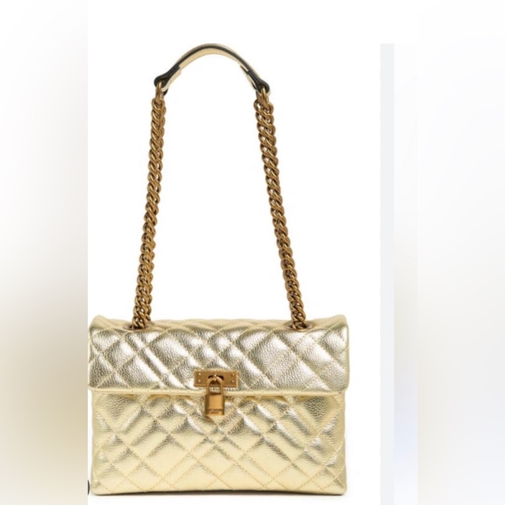 Kurt Geiger The Brixton leather metallic gold shoulder bag